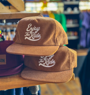 New! Enjoy The Ride Corduroy Hat